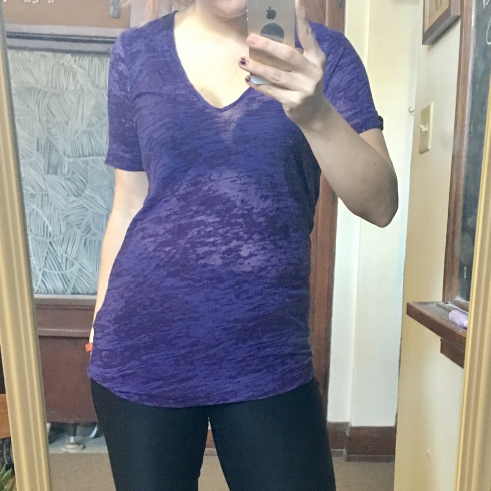 BDG Urban Outfitters thread bare deep v tshirt